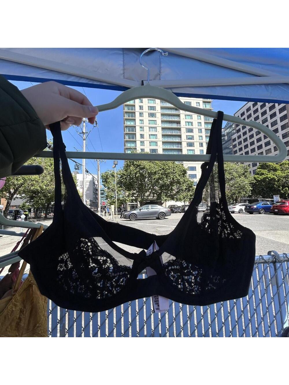 Victoria's Secret black lace bra